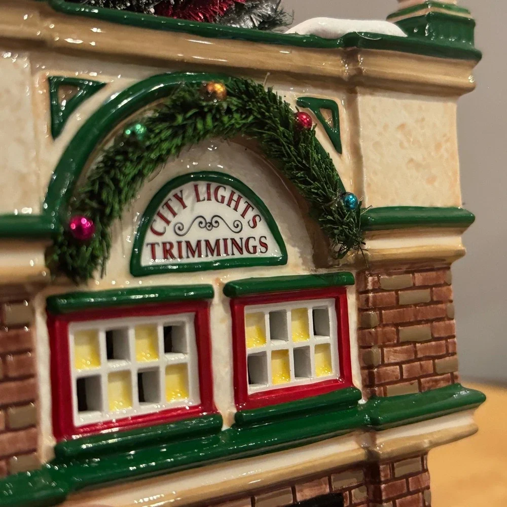 Department 56 Snow Village City Lights Christmas Trimmings 55348 Dept 56 Flaws
